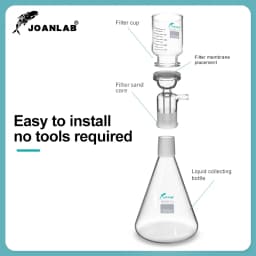 JOANLAB 1000ml Vacuum Filter Apparatus Lab Equipment Glass Filter Sand Core Liquid Solvent Membrane Filter With Rubber Tube