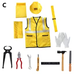 Construction Workers Clothing Toddlers Small Woodworking Dress Up Clothes Construction Toy Set To The Best Gift for Children