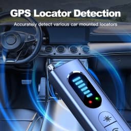 Hidden Camera Detector Anti-Spy Car GPS Tracker Listening Device Bug RF Wireless All Signal Scanner Gadget Security Protection