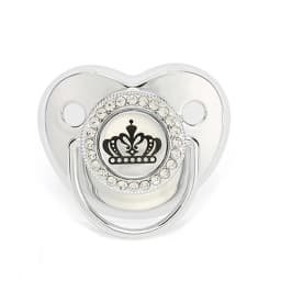 Newborn Pacifier Baby Shower Gift Bling Baby Dummy Silicone BPA Free Infant Nipple New Born Pacifiers For Babies I Love Mum Dad