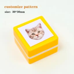 Custom-Made Pet Portrait Stamp DIY For Dog Figure Seal Personalized Cat Doggy Cuztomized Memento Chapter for Bookkeeping