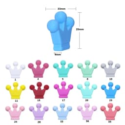 BOBO.BOX 10pcs Silicone Beads Animal Koala Raccoon Food Grade Baby Silicone Teething Toy BPA-Free DIY Pacifier Chain Accessories