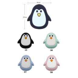 BOBO.BOX 10pcs Silicone Beads Animal Koala Raccoon Food Grade Baby Silicone Teething Toy BPA-Free DIY Pacifier Chain Accessories