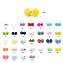 BOBO.BOX 10pcs Silicone Beads Animal Koala Raccoon Food Grade Baby Silicone Teething Toy BPA-Free DIY Pacifier Chain Accessories