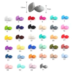 BOBO.BOX 10pcs Silicone Beads Animal Koala Raccoon Food Grade Baby Silicone Teething Toy BPA-Free DIY Pacifier Chain Accessories