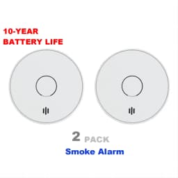 V-Come Standalone Smoke Alarms for Home, 10-Year Battery Photoelectric Smoke Detector, EN14604 AS3786 , VS02