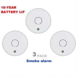V-Come Standalone Smoke Alarms for Home, 10-Year Battery Photoelectric Smoke Detector, EN14604 AS3786 , VS02