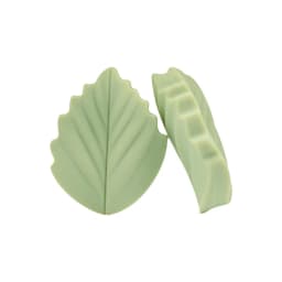 LOFCA  10PCS Leaf Baby Teething Silicone Beads Leaves DIY Food Grade Silicone Toy BPA Free Chew Nurse Gift Teethers Accessories