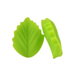LOFCA  10PCS Leaf Baby Teething Silicone Beads Leaves DIY Food Grade Silicone Toy BPA Free Chew Nurse Gift Teethers Accessories