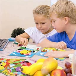 20PCS 3D EVA Foam Sticker Puzzle DIY Game Cartoon Animal Early Learning Education Toys for Children Birthday Gift Multi-patterns