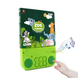 Kids Electronic Audio Books with Melody & Lights Drum Sounds Animals Cognitive Books Interactive Pre-school Educational Toys