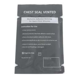 Vent Chest Seal Life-Saving Wound Care for Emergency or Tactical Situations Advanced Adhesive Sterile Transparent Lightweight