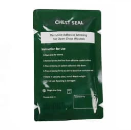 Vent Chest Seal Life-Saving Wound Care for Emergency or Tactical Situations Advanced Adhesive Sterile Transparent Lightweight