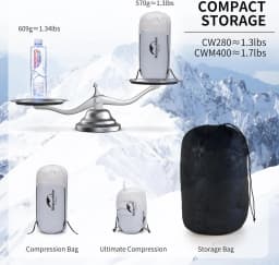 Naturehike CW280 Sleeping Bag Ultralight Duck Down Sleeping Bag Spring Travel Sleeping Bags CWM400 Hiking Camping Sleeping Bag