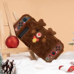 GeekShare Case For Nintendo Switch Kawaii Plush Bear Shell NS Joy-con Split Design Cover Switch Game Console Protective Cases