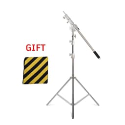 SH 2.9m Light Stand With Stainless Steel Kit Cross Arm With Weight Bag Photo Studio Accessories Extension Telescopic Rod 2.49M