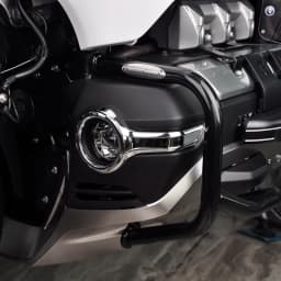 Panical Fog Light Fairing Cover Tirm Fog Light Housing Kit For Honda Gold Wing GL1800 F6B 2018-2023 Pearl Chrome Chrome Black