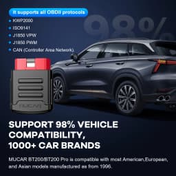 MUCAR BT200 / BT200 Pro OBD2 Scanner Auto Full System Diagnostic Lifetime Free Oil SAS Reset Free 1 Year Car Diagnosis Tools