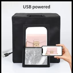 SH 30cm Photography Tabletop Lightbox with 6pc Color Backgrounds Desktop Portable Photo Studio Light Box Soft Shooting Tent Box