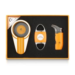 GALINER Puro Travel Ashtray Home Torch Jet Flame Cigar Lighter Smoking Accessories Tobacco Cigar Cutter Charuto Gadgets