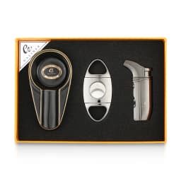 GALINER Puro Travel Ashtray Home Torch Jet Flame Cigar Lighter Smoking Accessories Tobacco Cigar Cutter Charuto Gadgets