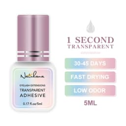 NATUHANA 5ml Eyelash Glue Professional 0.5S Fast Drying Lashes Adhesive Long Lasting Glue for Eyelases Extension