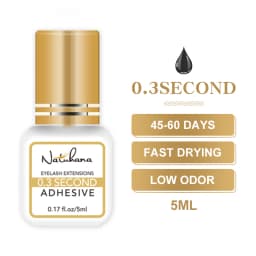 NATUHANA 5ml Eyelash Glue Professional 0.5S Fast Drying Lashes Adhesive Long Lasting Glue for Eyelases Extension