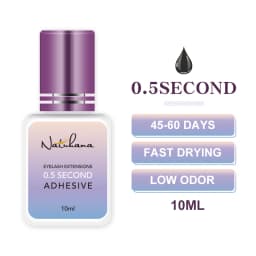 NATUHANA 5ml Eyelash Glue Professional 0.5S Fast Drying Lashes Adhesive Long Lasting Glue for Eyelases Extension