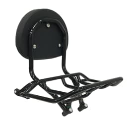 PANICAL Motorcycle Passenger Backrest Sissy Bar Luggage Rack Holder Rear Trunk For BMW K1600B K1600 2018-2023 Black Leather