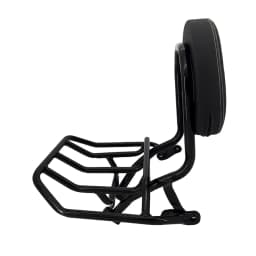 PANICAL Motorcycle Passenger Backrest Sissy Bar Luggage Rack Holder Rear Trunk For BMW K1600B K1600 2018-2023 Black Leather