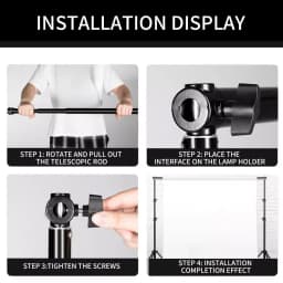 SH 2M/3M Retractable Crossbar Universal Interface Background Cloth Crossbar Suitable For Photo Studio Photography Accessories