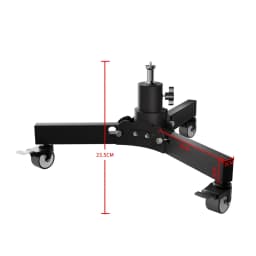 Foldable Light Stand Floor-Mounted Pulley Movement Metal Tripod Photography Fill Spot Light Softbox Photo Studio Wheels Base