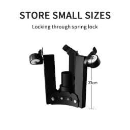 Foldable Light Stand Floor-Mounted Pulley Movement Metal Tripod Photography Fill Spot Light Softbox Photo Studio Wheels Base