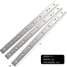 Planer Blades Jointer Knives Cutters HSS 13 Inch for DeWalt DW735 DW7352 DW735X Woodworking Planer Machine Set of 3 Pieces