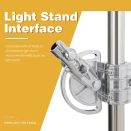 SH 106cm-249cm Stainless Steel C Stand Cross Arm Photo Studio Kit Light Stand Weight Bag Photo Studio Accessories Extension Rod