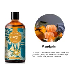 PHATOIL 100ml Coconut & Vanilla Fragrance Oils for Candles Soap Making DIY Aroma Peach Lime Strawberry Mango Cherry Watermelon