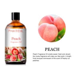 PHATOIL 100ml Coconut & Vanilla Fragrance Oils for Candles Soap Making DIY Aroma Peach Lime Strawberry Mango Cherry Watermelon