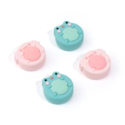 GeekShare Thumb Grips Caps Shiba Inu Silicone NS OLED Handle Rocker Protective Cover for Nintendo Switch Lite Joystick Caps