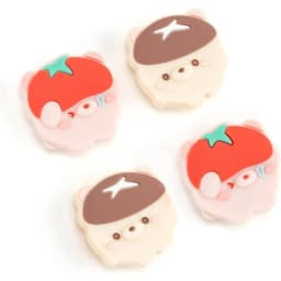 GeekShare Thumb Grips Caps Shiba Inu Silicone NS OLED Handle Rocker Protective Cover for Nintendo Switch Lite Joystick Caps