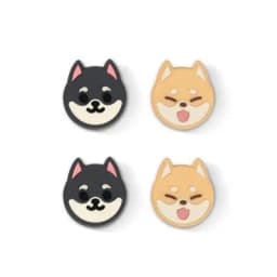 GeekShare Thumb Grips Caps Shiba Inu Silicone NS OLED Handle Rocker Protective Cover for Nintendo Switch Lite Joystick Caps