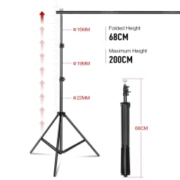 Photography Support System Adjustable Backdrop Tripod Photo Studio Kits Chromakey Green Screen Backdrops Frame Background Stand