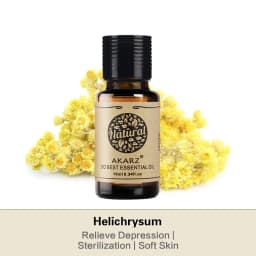AKARZ Helichrysum Essential Oil Natural Antiinflammatory Anti-aging Relieve Depression Helichrysum Oil