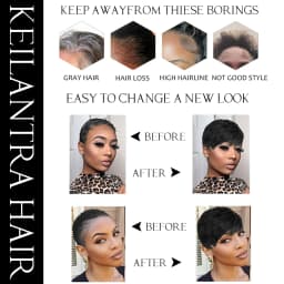 Chocolate Brown Short Pixie Cut Wig Human Hair For Black Women Machine Made Wigs With Bangs Brown Pixi Short Human Hair Wigs