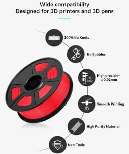 SUNLU PLA 3D Filament 1KG 1.75MM +/-0.02MM No Bubble Arranged Neatly Non-Toxtic Odorlessr Vacuum Packaging PLAPLUS Marble