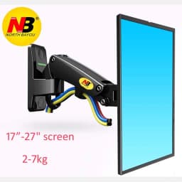 NB F120 17-27' Aluminum GS Gas Spring 360 Rotate Full Motion TV Wall Mount Bracket LCD Monitor Wall Mount Stand Screen Holder