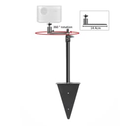 SH Triangle Projector Stand Suit For Bed Sofa Table Easy Use And Store For Ring Light,Video Shooting With Gooseneck