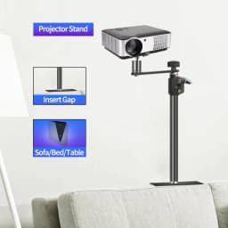 SH Triangle Projector Stand Suit For Bed Sofa Table Easy Use And Store For Ring Light,Video Shooting With Gooseneck