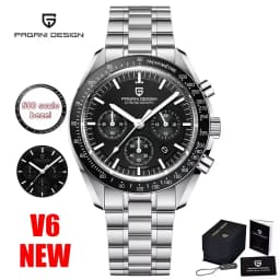 PAGANI DESIGN 2026 New Moon Watch For Men Quartz Multifunction Chronograph Sports Mens Watches Top Brand Luxury Sapphire Mirror