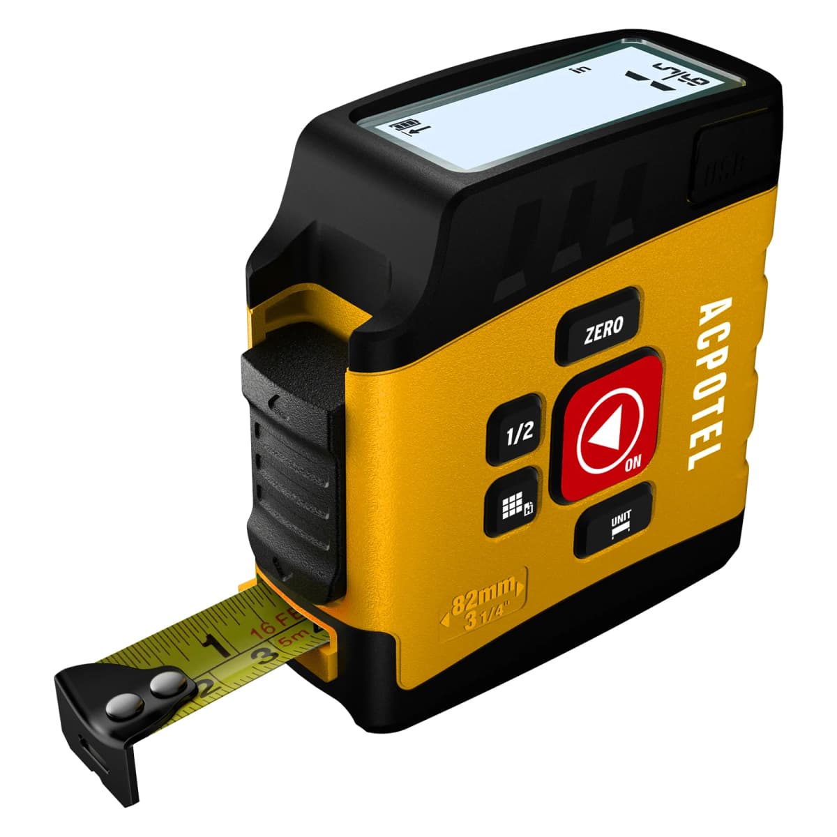 MiLESEEY 2-in-1Digital Reading Tape measure DT20 5m Rechargeable Measurement Tool, for Distance/Area/Volume
