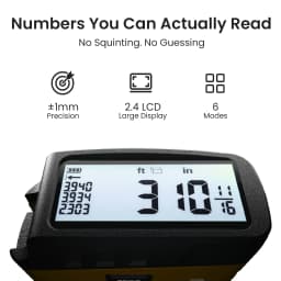 MiLESEEY 2-in-1Digital Reading Tape measure DT20 5m Rechargeable Measurement Tool, for Distance/Area/Volume